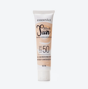 Sun Block SPF 50 PA+++ (Protection and Moisture) by Essentials - ZYNAH: Shop online in Egypt for beauty products - skincare, makeup, hair, clean beauty