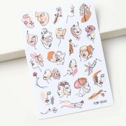 Abstract Nail Art Stickers (Colored) on Zynah