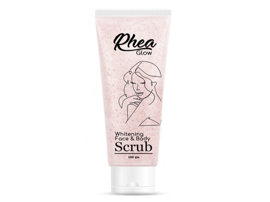 Whitening Face & Body Scrub by Rhea Beauty - ZYNAH: Shop online in Egypt for beauty products - skincare, makeup, hair, clean beauty