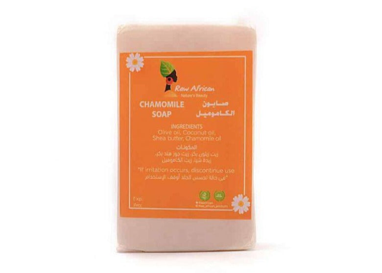 Chamomile Soap by Raw African - ZYNAH: Shop online in Egypt for beauty products - skincare, makeup, hair, clean beauty