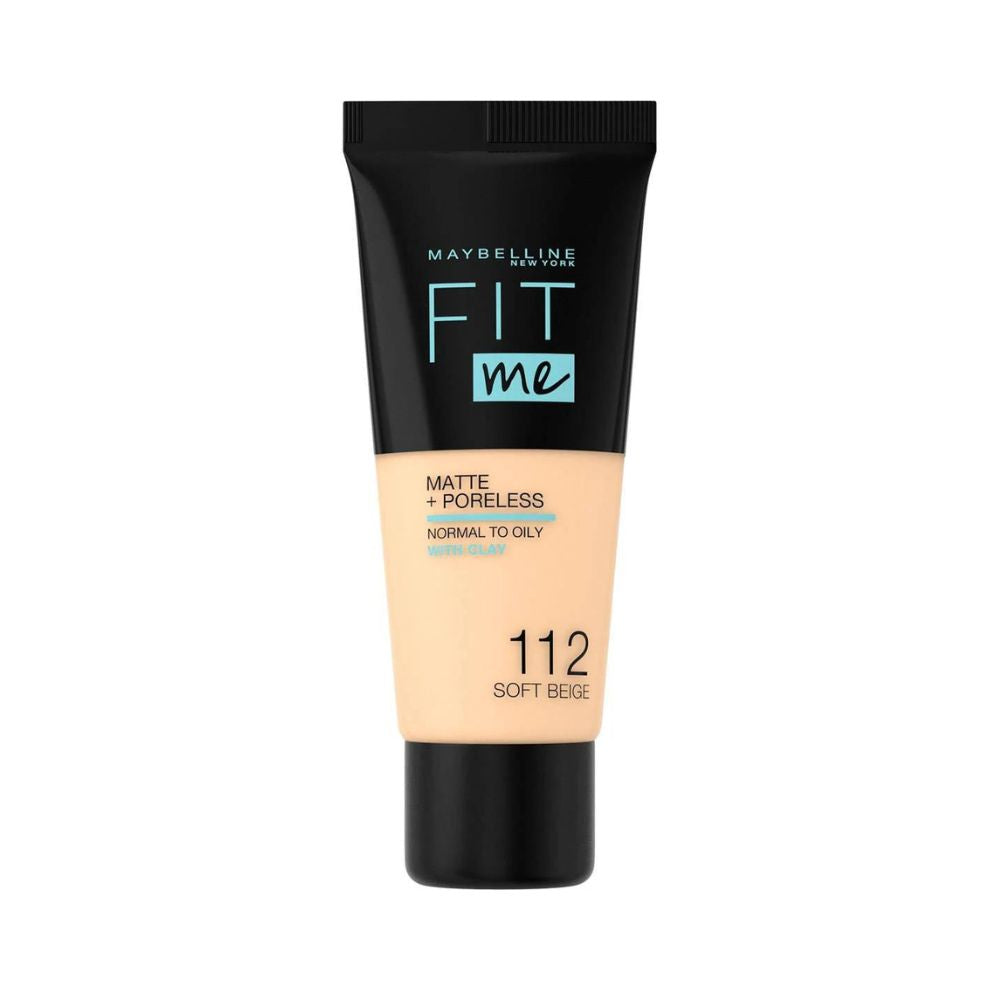 Maybelline Fit Me Matte + Poreless Foundation (112 Soft Beige) on ZYNAH