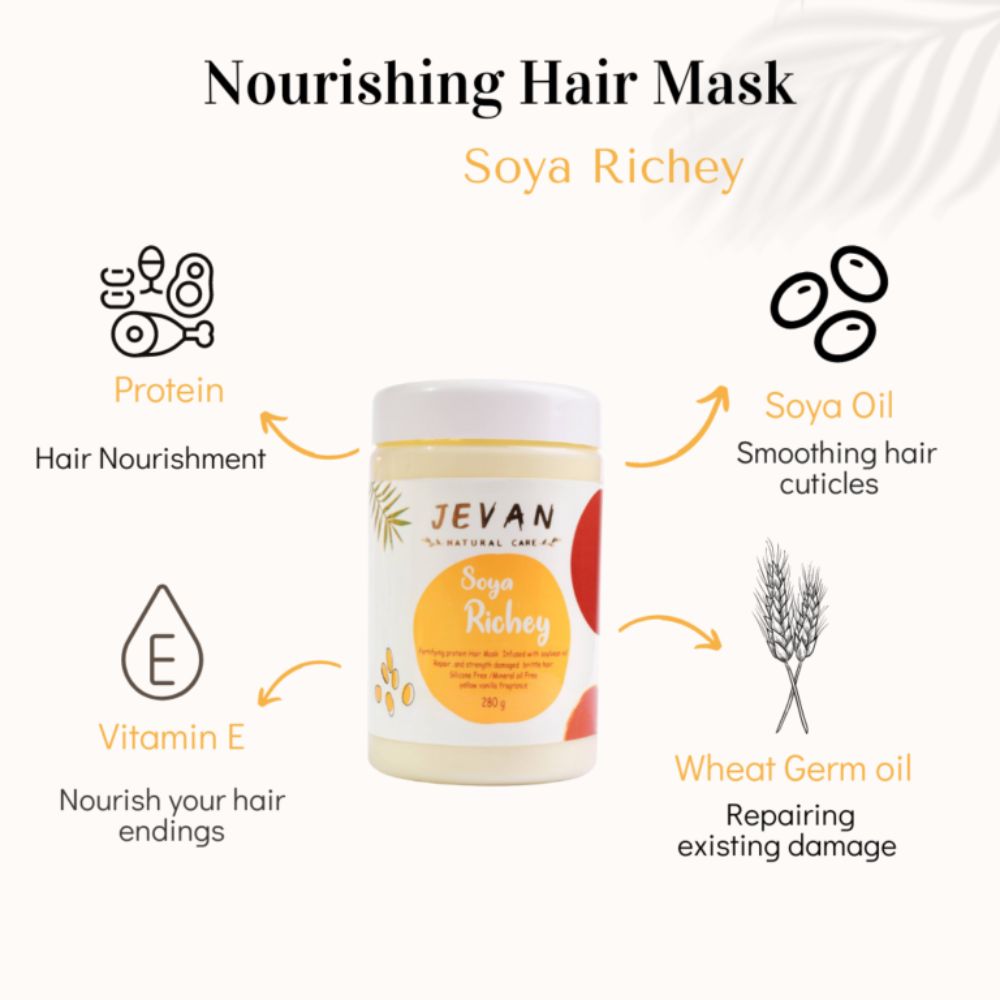 JEVAN Soya Richey Protein treatment Hair Mask on ZYNAH