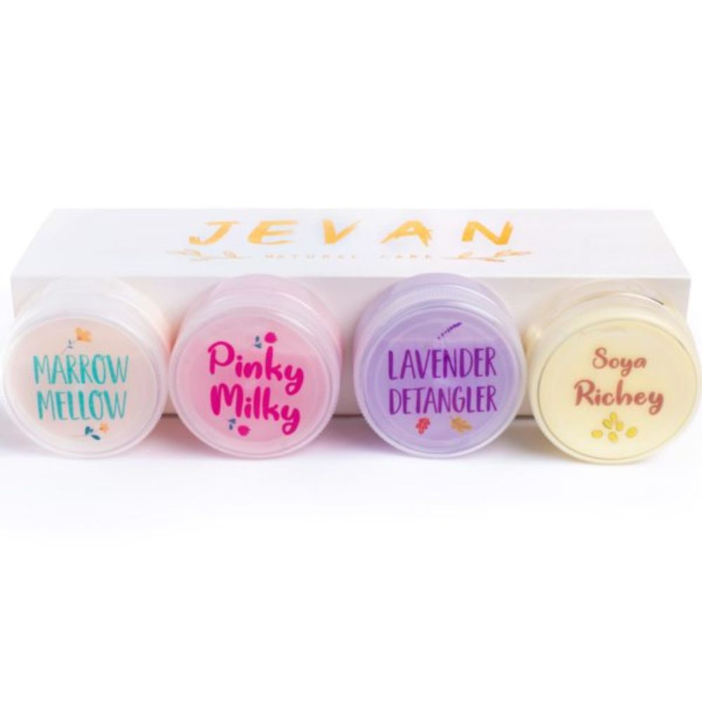 Jevan Mini Set: Leave-in Conditioner, Detangler & Hair Masks