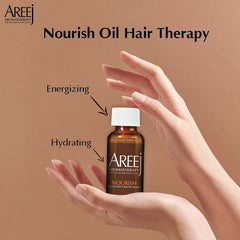 Nourish Hair Therapy by Areej Aromatherapy - ZYNAH.me - shop beauty products online in Egypt: skincare, makeup, hair, clean beauty