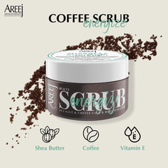 Areej Aromatherapy Coffee Scrub Energize - ZYNAH.me shop for beauty products online in Egypt - skincare, makeup, hair care